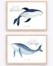 Load image into Gallery viewer, Whales Watercolour Print 2-Piece Set