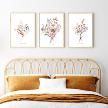 Load image into Gallery viewer, Whisper Floral Watercolour Print-3 Piece Set