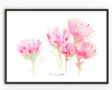 Load image into Gallery viewer, Pink Wild Protea Watercolor Print