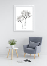 Load image into Gallery viewer, Hand Drawn Proteas in Pencil and Ink Print
