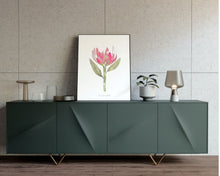 Load image into Gallery viewer, Pink Protea Floral Watercolour Print