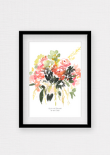 Load image into Gallery viewer, Wedding Bouquet Custom Watercolour Print
