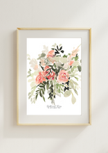 Load image into Gallery viewer, Wedding Bouquet Custom Watercolour Print
