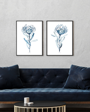 Load image into Gallery viewer, Blue Delft Pin Cushions Watercolour Print - 2 Piece
