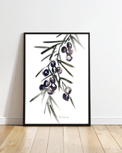Load image into Gallery viewer, Greek Olive Watercolour Print
