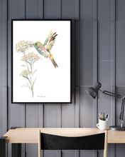 Load image into Gallery viewer, Wild Hummingbird Watercolour Print
