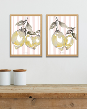 Load image into Gallery viewer, Amalfi Lemons Watercolour Print - 2 Piece Set
