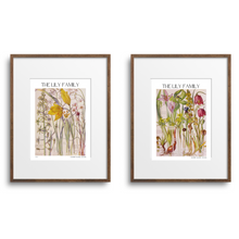 Load image into Gallery viewer, Vintage Botanical Lily - 2 Piece Mounted Print Set by Harriet Isabel Adams
