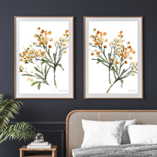 Load image into Gallery viewer, Mustard Abstracts Watercolour Print 2-Piece Set
