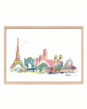 Load image into Gallery viewer, Paris Watercolour Print
