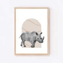 Load image into Gallery viewer, Safari Rhino Poster Print
