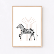 Load image into Gallery viewer, Safari Zebra Poster Print
