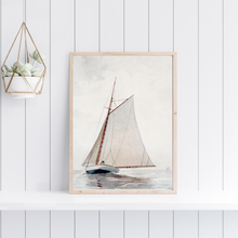Load image into Gallery viewer, Sailing off Gloucester Vintage Print - Portrait Edition
