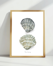 Load image into Gallery viewer, Two Shells Watercolour Print
