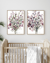 Load image into Gallery viewer, Winter Bloom Watercolour Print - 2 Piece Set
