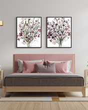 Load image into Gallery viewer, Winter Bloom Watercolour Print - 2 Piece Set
