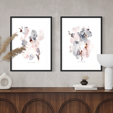 Load image into Gallery viewer, Bohemia Bouquet Watercolour Print- 2 Piece Set
