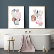 Load image into Gallery viewer, Gems Abstract Watercolour Print- 2 Piece Set
