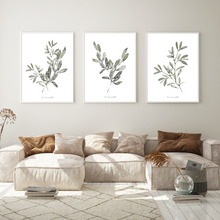Load image into Gallery viewer, Grey Greenery Print-3 Piece Set
