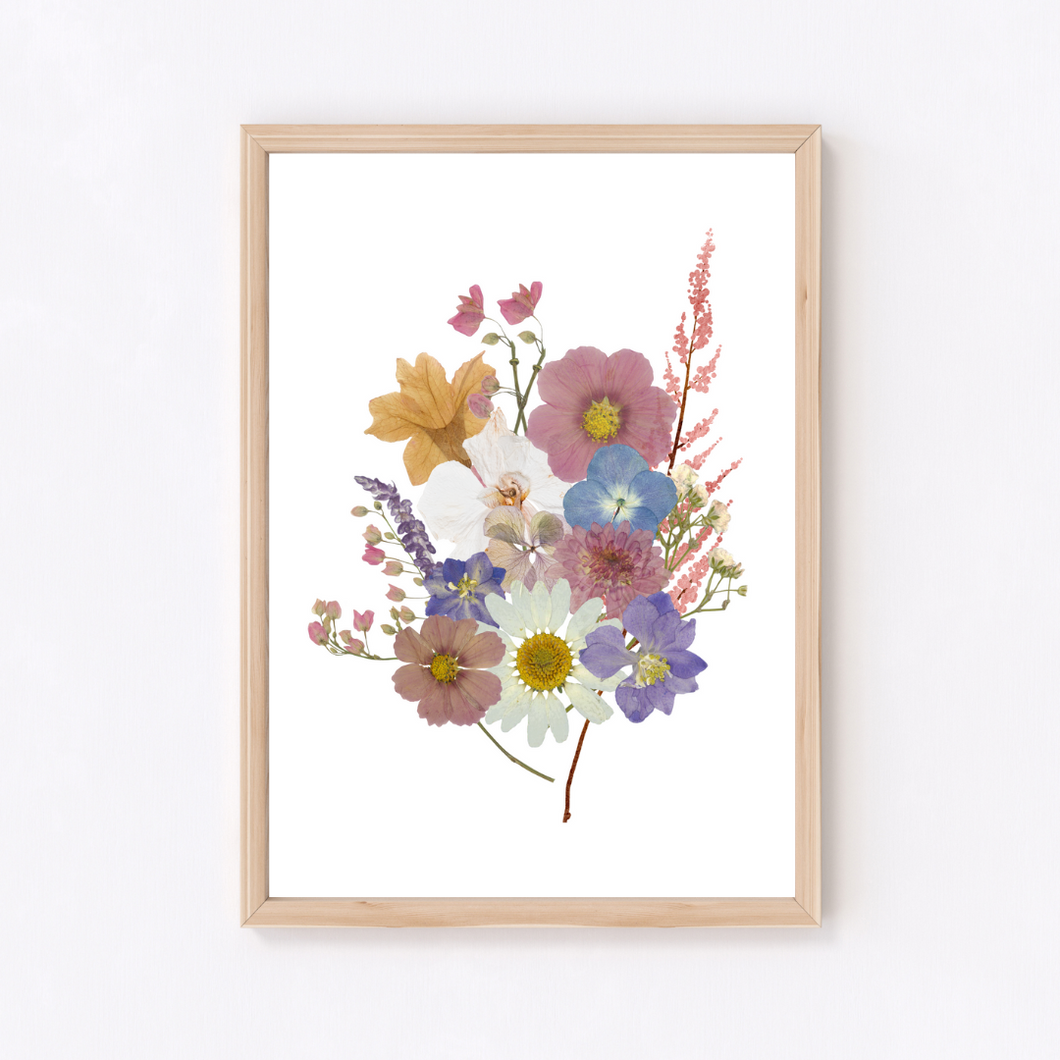 Pressed Flower Posie-Poster Print