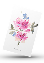 Load image into Gallery viewer, Romantic Floral Set A6 Greeting Card-DIGITAL DOWNLOAD
