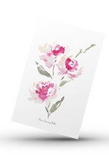 Load image into Gallery viewer, Romantic Floral Set A6 Greeting Card-DIGITAL DOWNLOAD
