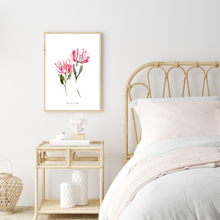 Load image into Gallery viewer, Sweet Proteas Watercolor Painting Print
